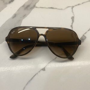Ray Ban tortoiseshell plastic aviators